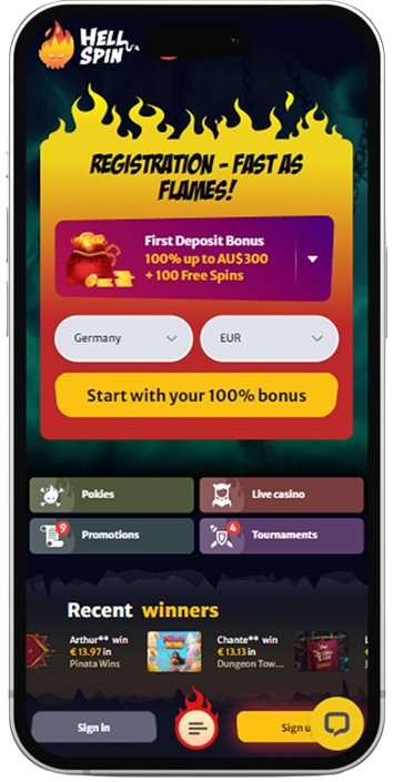 hell spin casino mobile app